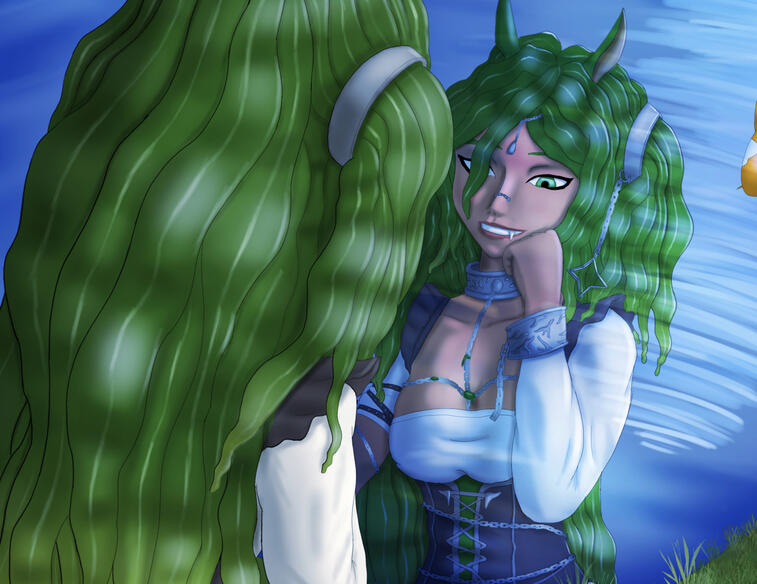 Commission: Klyppie's Reflection