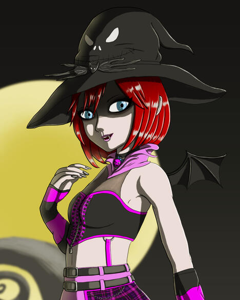 Halloween Town Kairi (2025 Redraw)